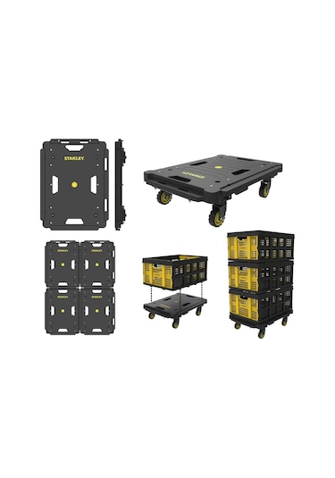 Stanley PC531 137 KG 55 x 45 CM Dört Tekerli Yük ve Paket Taşıma Arabası