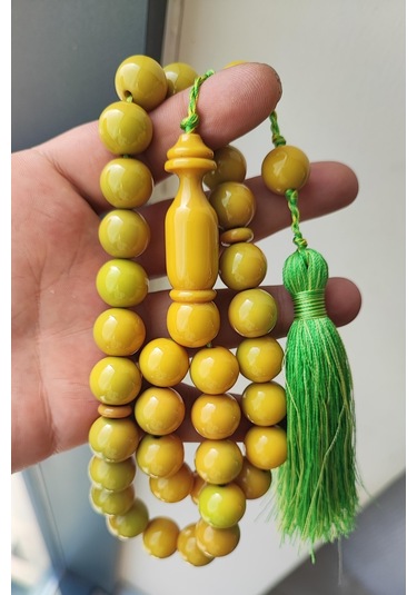 Katalin Yeşil-sarı Küre Model Tesbih