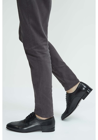 Tamer Tanca Erkek Hakiki Deri Siyah Deri Casual Ayakkabı 183 27302 Erk Ayk Sk23/24 Sıyah Dr Siyah