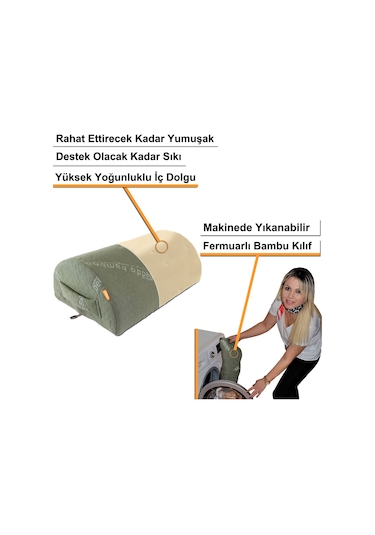 Beddo Bambu Serisi Masa Altı Ayaklık Yastık