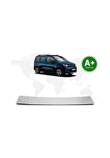 Peugeot Rifter Krom Arka Tampon Eşiği 2019 Model Ve Sonrası