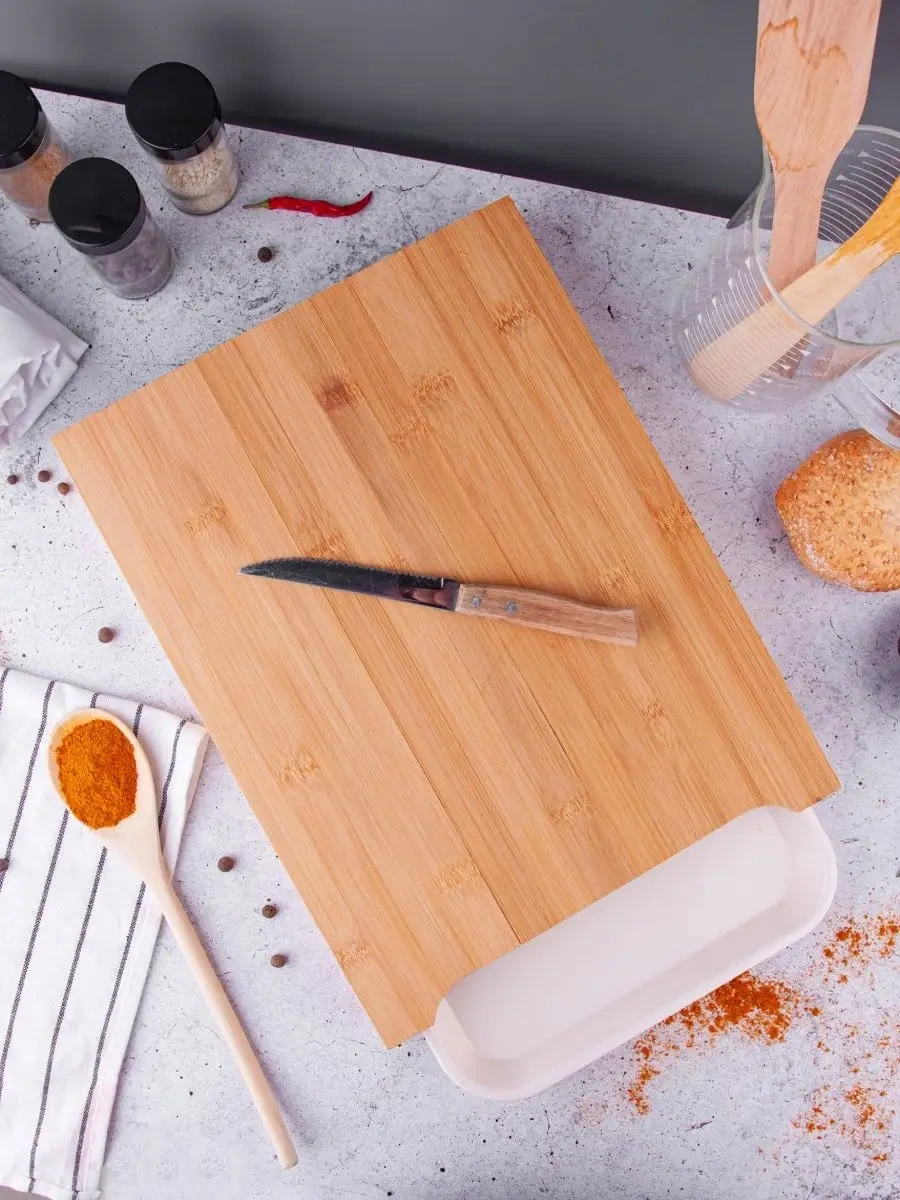 Good Sale Bambu Kesme Tahtası Kaplamalı, 36x27 140799287 Bej