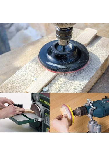 42 Parça 115 Mm Cırt Zımpara Seti + Matkap Aparatı