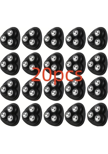 Willowhaven Siyah 360 Derece Dönen Tekerlekli 20 Adet Ağır Hizmet Ofis Sandalye Kastoru