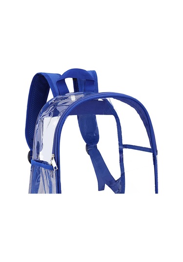 Homyl Şeffaf Sırt Çantası Pvc Mini Dayanıklı Gizli Sakli Mavi