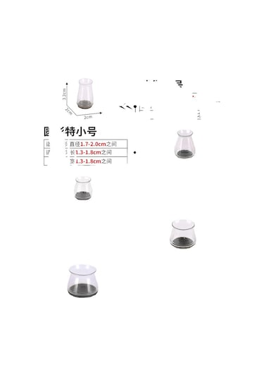 Xiyyadms Ev Mutfak Sandalye Ayak Koruması Silikon Halka: Sessiz Kayma Engeli, Dayanıklı Kalın Tabaka, Beyaz Kristal Desenli 16 Adet Büyük Boy