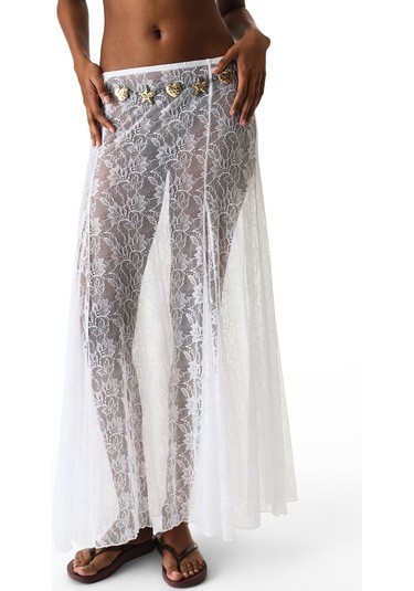 Penti Lace Etek Beyaz