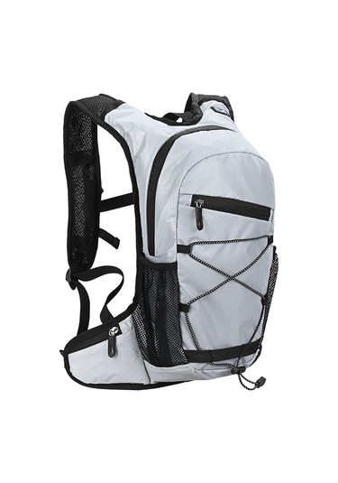 Hidrasyon Sırt Çantası, 8l Yüksek Görünürlük Yansıtıcı Bisiklet Hidrasyon Sırt Çantası Açık Hava Sporları Yürüyüş Yürüyüş Sırt Çantası Seyahat Gündüzü Omuz Çantası Altın