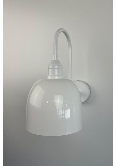 Nolvo Beyaz Renk Aplik Tekli Duvar Lambası Salon Koridor Restoran Dekoratif Aplikleri Beyaz