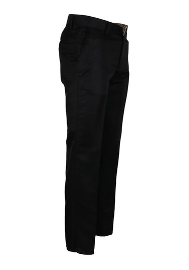 Erkek Keten Pantolon Klasik Normal Kesim Rar01160 Siyah