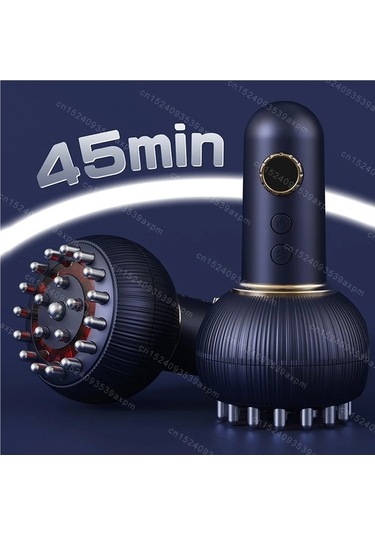 Willowhaven Elektrikli Çukurluğu Masaj Ems Meridyen Fırça Titreşimli Mor Mor