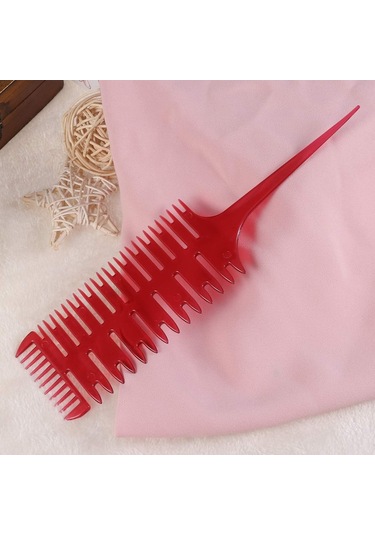 Kırmızı Saç Boyama İçin Çift Taraflı Vurgu Tarağı