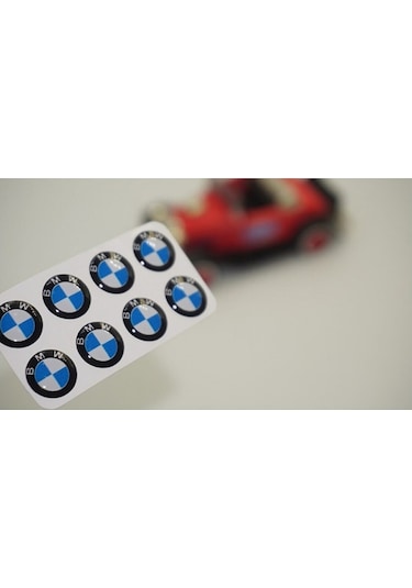 Bmw Logo Jant Torpido Direksiyon Damla Sticker Logo Seti 8 Adet