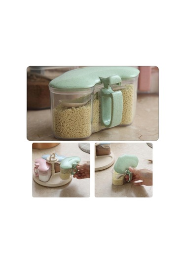 Yeni Ev Biber Organizatör Baharat Tuz Saklama Kabı Pişirme Aracı Masaüstü Buğday Samanı Dayanıklı Baharat Diğer