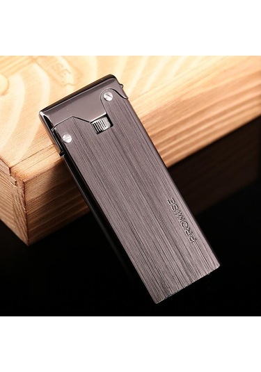 Çelik Depolu Promise Slim Çakmak Gümüş Grisi