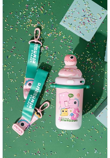 Emsan Baby Dinazor Termos Pembe 450 Ml Pembe