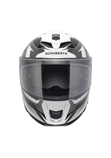 Schuberth S3 Thunder Kapalı Motosiklet Kaskı Siyah Beyaz
