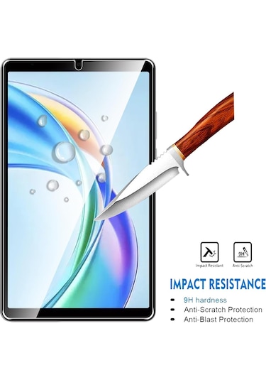 Honor Pad X7 8.7 Inç İle Uyumlu Kırılmaz Tablet Temperli Cam Ekran Koruyucu