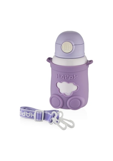 Shotay Happy Everyday Çelik Termos Matara Çocuk 480ml Lila