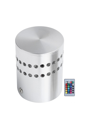 Shineyee Rgb Renkli 3w Led Spiral Duvar Lambası, 24 Tuşlu Kumanda, Aluminium Gövde, Ev/bar Dekorasyonu, Ac 85-265v Diğer