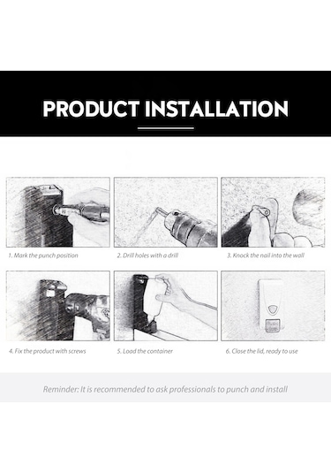 Leezsing 1000ml Manuel Köpüren Sabunluk Duvara Monte El Köpüren Sabunluk Banyo Duş Banyo Mutfak Lavabo Tuvalet Ofisler İçin Basmalı Pompalı Köpüren Sabunluk