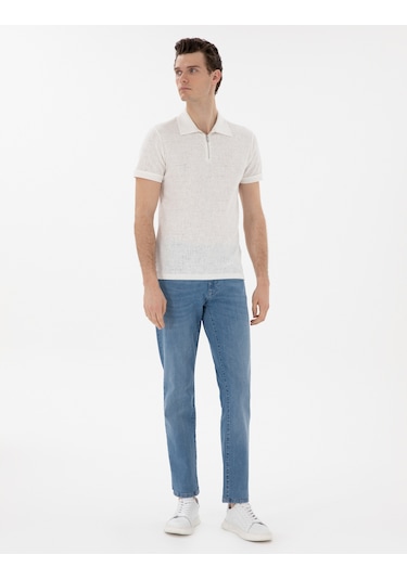 Pierre Cardin Erkek Ekru Tişört 50302586-vr019 Ekru