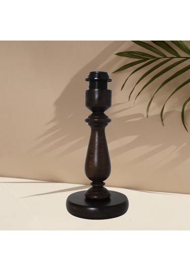 Koyu Ceviz Ahşap Abajur Ayak Vintage Model Ayk001245 Ceviz