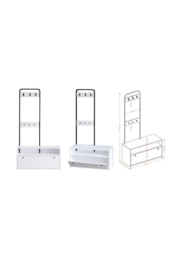 Decormet Alice Vestiyer Dec0097 Çok Renkli