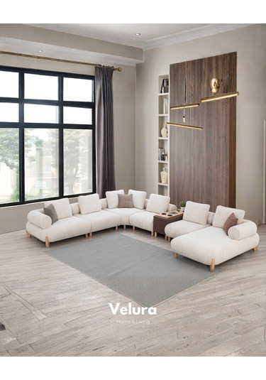 Soho Modüler Köşe Koltuk Takımı & Oturma Grubu Krem