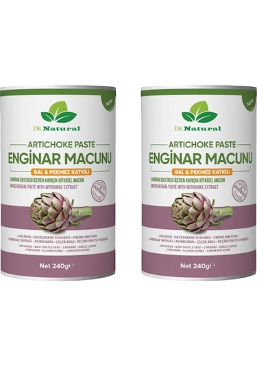 Dr. Natural Enginar Macunu Pekmez ve Bal Katkılı Bitkisel Macun 2 x 240 G