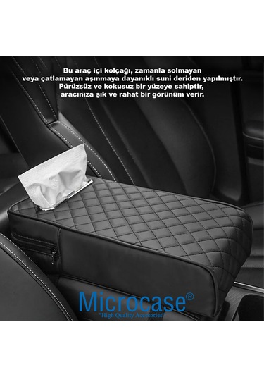 Çek-al Mendil Bölmeli Araç İçi Kolçak Kol Dayama Minderi Al4411