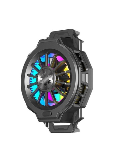 Hızlı Soğutma Özellikli Cep Telefonu Soğutucu Klips, Sessiz Çalışma, 67-88mm Uyumlu, Siyah