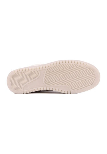Shoetyle - Bej Hakiki Deri Bağcıklı Erkek Sneaker 666-0328-1254 Bej