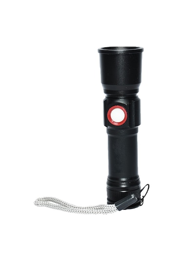 XML-2 Led 1.000 Lümen  USB Şarjlı EL Feneri Watton Wt-611 Siyah