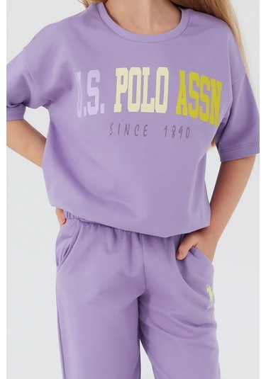 U.S. Polo Assn. Lila Kız Çocuk Pijama Takım Lila