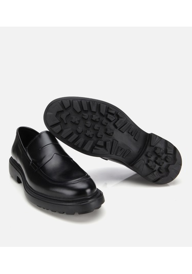 Hotiç Erkek Açma Deri Siyah Kalın Tabanlı Klasik Loafer 02ayh313740a100 02ayh313740a100 Siyah