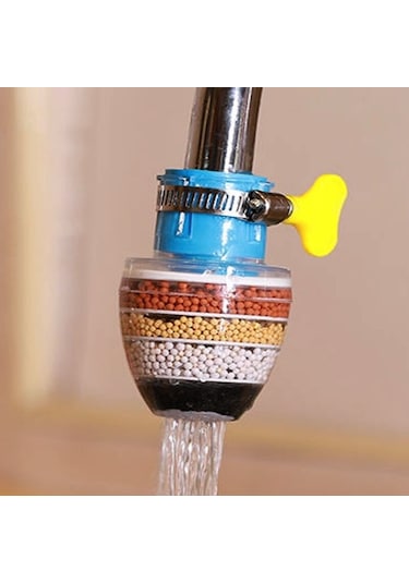 5 Kat Arıtma Musluk Başlığı Filtresi Su Tasarrufu Mutfak Bataryas