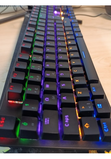 Jedel-gaming Kl-138 Blue Switch Mekanik Rgb Efekli Işıklı Oyuncu Klavye Q Tr Diğer