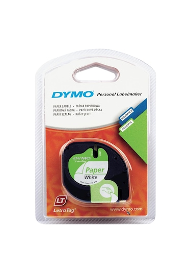 Dymo 59421 Letratag Kağıt Şerit Etiket Beyaz 12 MM x 4 M