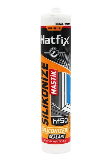 Hatfix Silikonize Mastik Beyaz 500Gr Beyaz