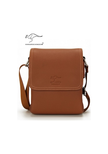 Erkek Çanta Gündelik Hediye Dana Deri Askılı Omuz Kangaroo 8799S