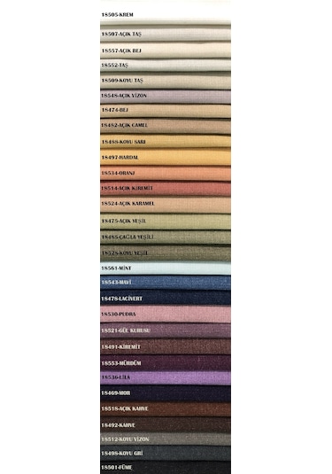 Katlamalı Stor Perde Keten Kumaş 1. Kalite Aplim Keten Mekanizmalı Perde