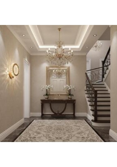 Halka Kristal Taşlı Ledli Aplik Gold