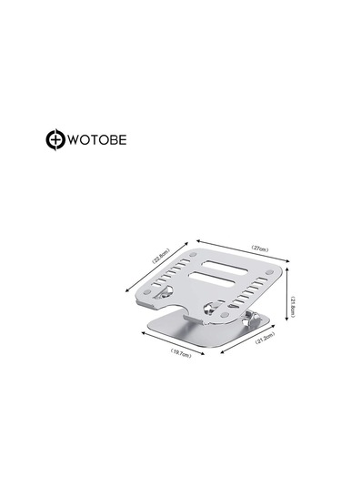Ayarlanabilir Metal Laptop Standı Notebook Tutucu Alüminyum Macbook Uyumlu Yükseltici