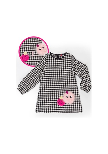 Denokids Mshb&g Dostum Zizi Kız Çocuk Dokuma Elbise Renkli Çok Renkli