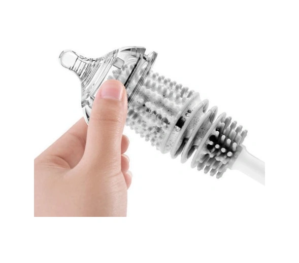 Uzun Saplı Silikon Biberon Ve Kavanoz Yıkama Fırçası 5224 Çok Renkli