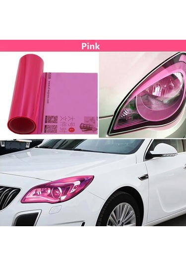 2pcs Araba Far Koruyucu Film Kuyruk Işık Film Motosiklet Sisli Film, Boyut: 30 X 100cm Altın , Boyut:30 X 100cm