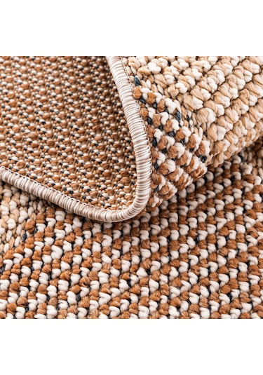 Cool Halı Bress 1405 Sarı Hav Toz Vermez Hasır Dokulu Salon Mutfak Antre Bukle Örgü Modern Desen Halı