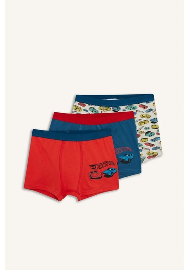 Defacto Erkek Çocuk Hot Wheels Penye 3lü Boxer G2553a825aurd26 Kırmızı-rd26 Defacto Erkek Çocuk Hot Wheels Penye 3lü Boxer G2553a825aurd26 Kırmızı-rd26