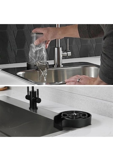 Yüksek Basınçlı Otomatik Bardak Yıkama Aparatı Mutfak Lavaboları İçin Hızlı Kupa Durulayıcı 5365 Çok Renkli